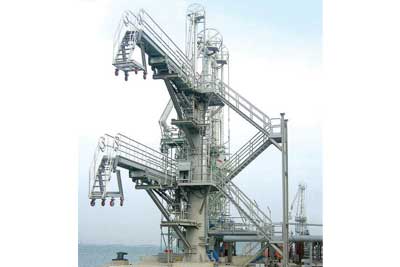 Column type Gangway Tower with Crane