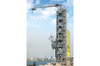 Elevator type Gangway Tower with Crane
